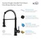 Kibi Aurora Single Handle Pull Down Kitchen Sink Faucet KKF2003MB - alternate 5